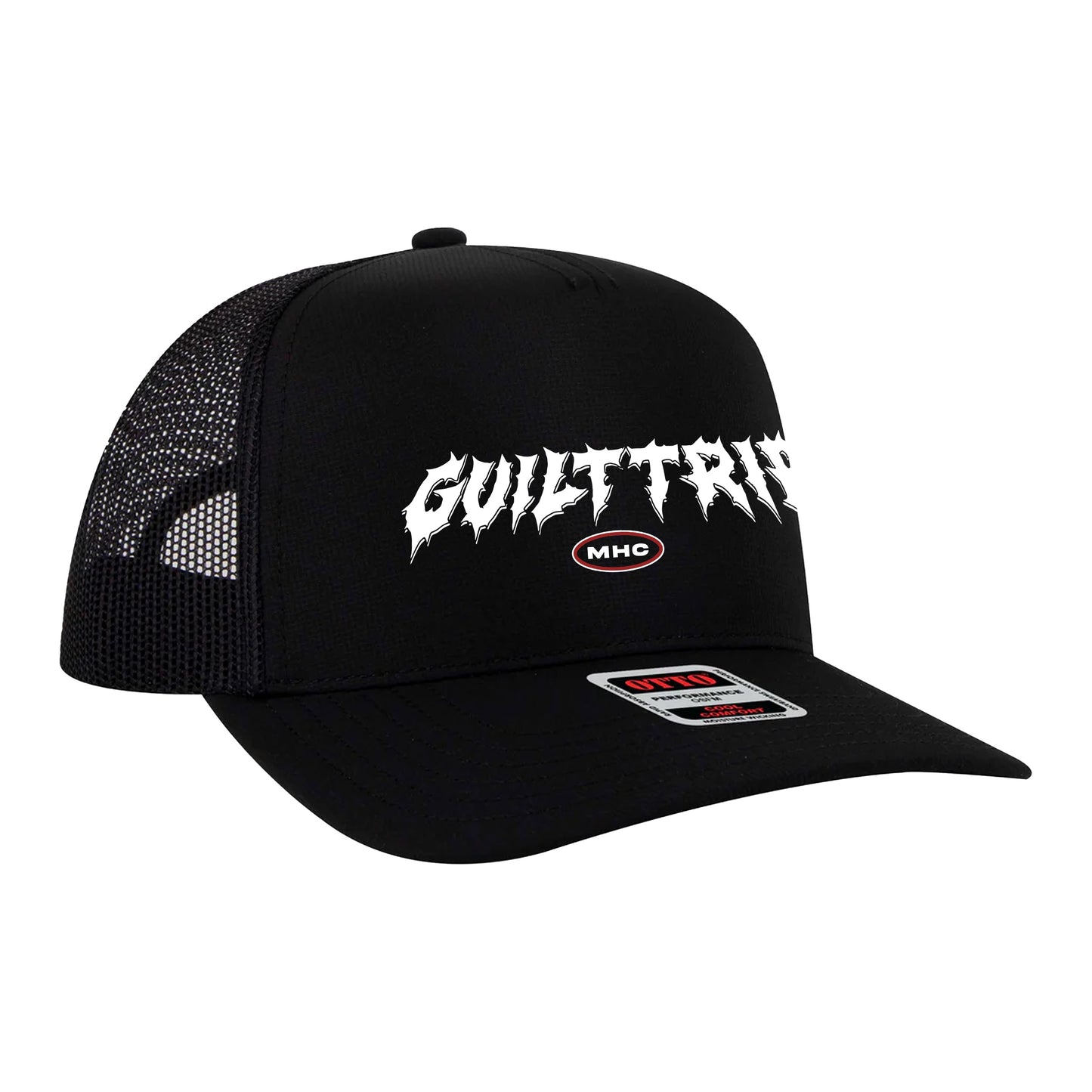 Logo Trucker Snapback Hat (Black)
